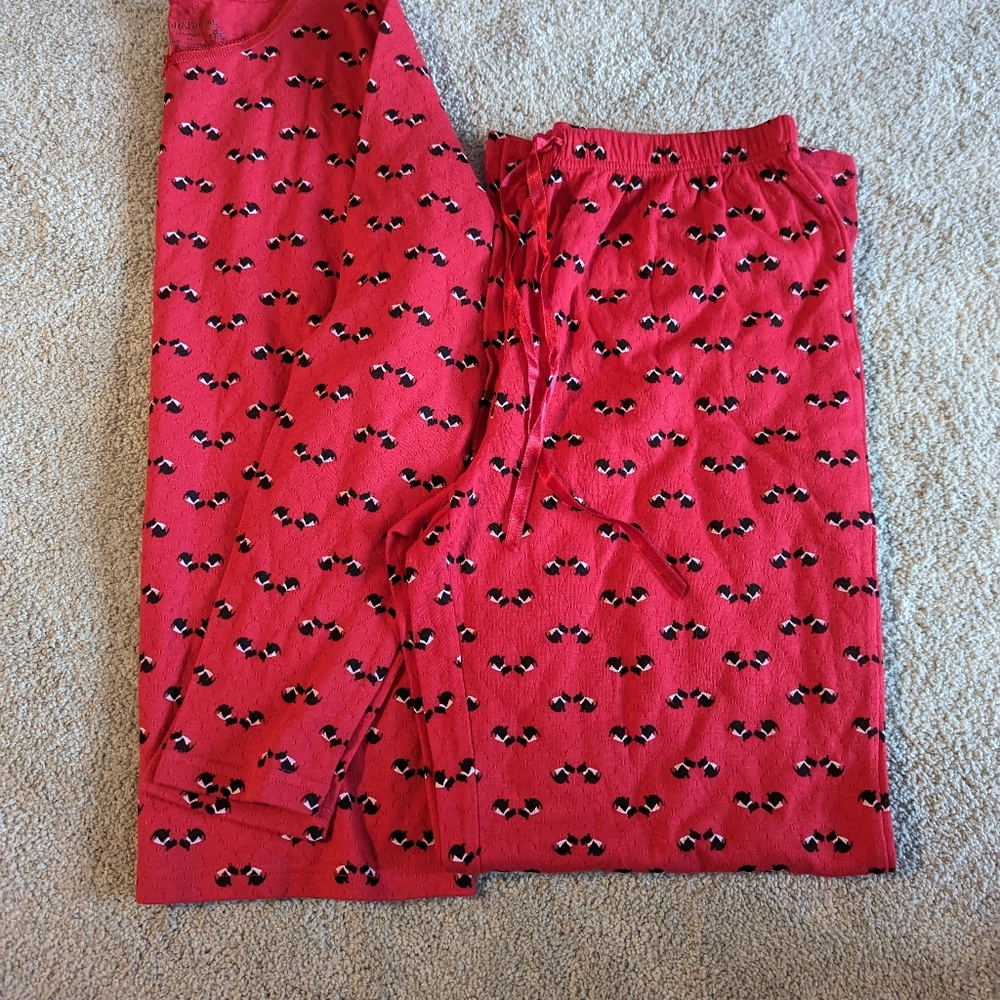 Christmas Red Yorkie pajama set